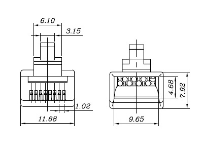 Conector macho Optilan® RJ45 cable flexible Cat.6 - Imagen 3