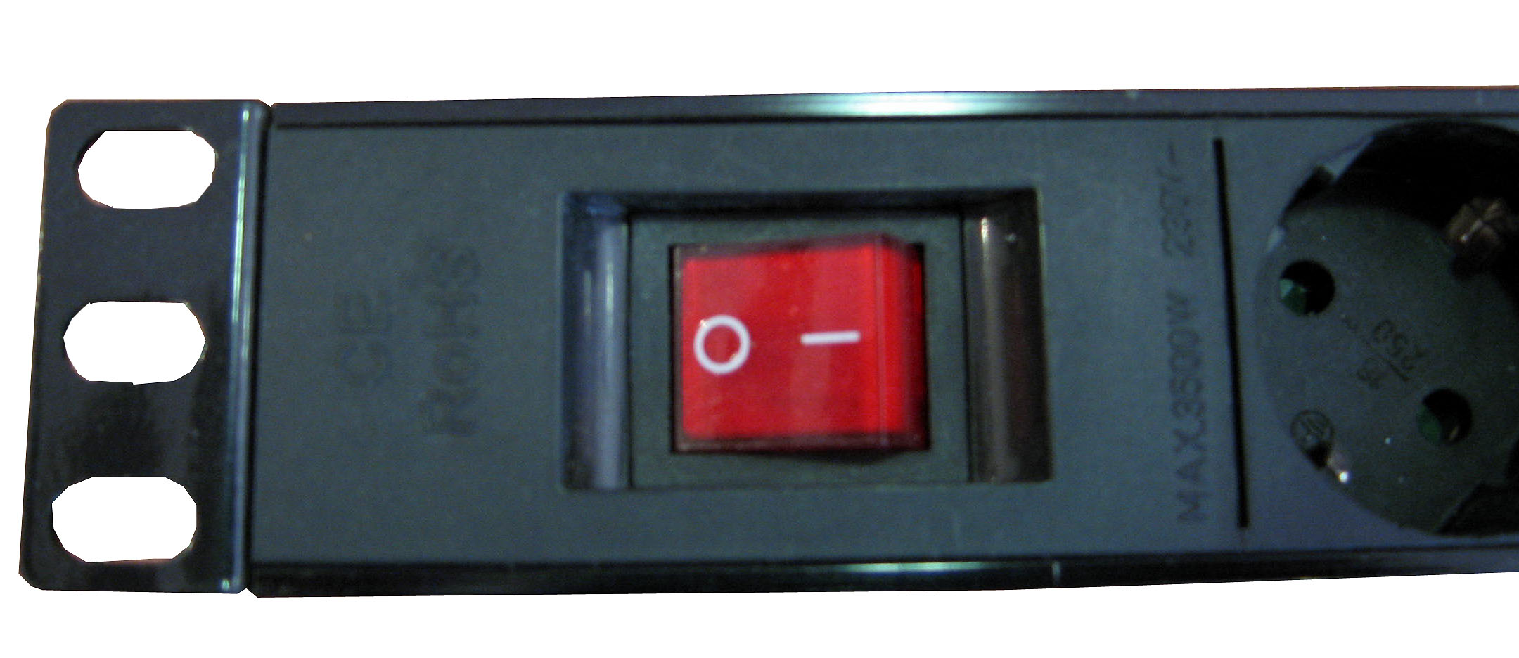 Regleta eléctrica 19" 6 schuckos con interruptor 1U ALUMINIO - Imagen 8