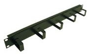Panel guiacables horizontal 19" 1U lira metálica"