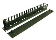 Panel guiacables horizontal 19" 1U abierto con tapa"