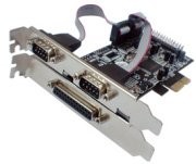 Tarjeta PCIe (PCI Express) 2 puertos serie y 1 puerto paralelo