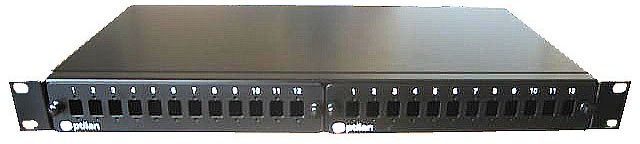 Panel FIBRA OPTICA Optilan® 24 SC SIMPLEX|24 LC DUPLEX 19" 1U s|pasamuros"