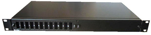 Panel FIBRA OPTICA Optilan® 12 SC DUPLEX 19" 1U s|pasamuros"
