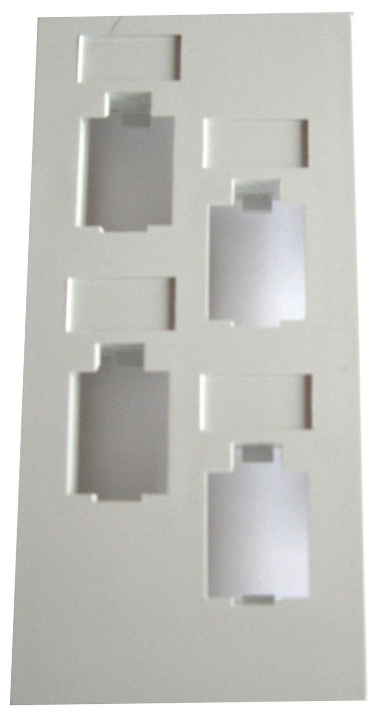 PLACA 4 RJ45 Optilan® PARA CAJA VACIA FA