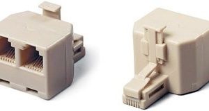 Adaptador modular 2H-1M 6P4C