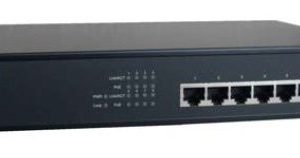 Switch 8 ports Poe 10/100/1000 Mbps anclaje 19" incluído 136W