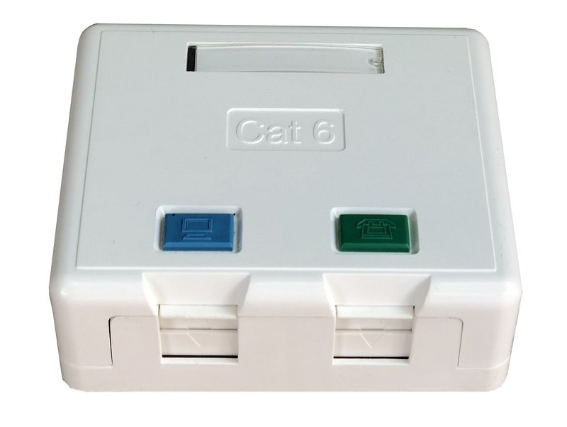 Roseta Optilan® 2 UTP RJ45 Cat.6 c|persiana