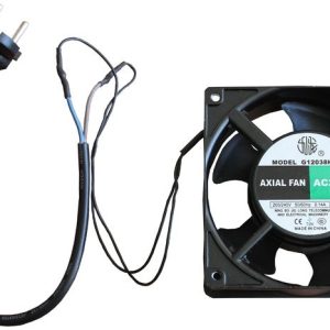 Ventilador con cable de alimentación para rack mural