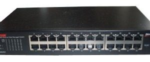 SWITCH sobremesa 24 PORTS 10/100/1000Mbps + gestión WEB + SNMP + Fanless