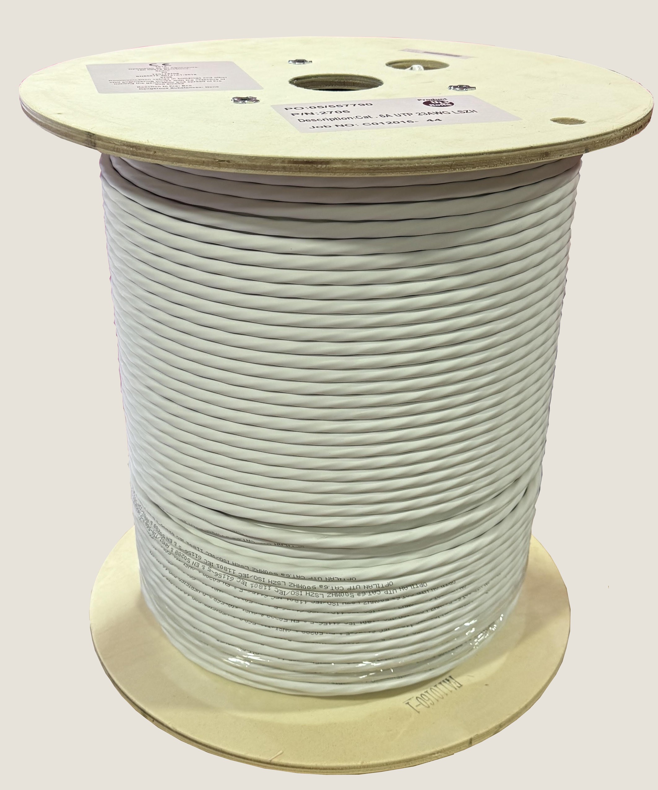 CABLE Optilan® UTP RÍGIDO Cat.6a LSZH 305m BLANCO