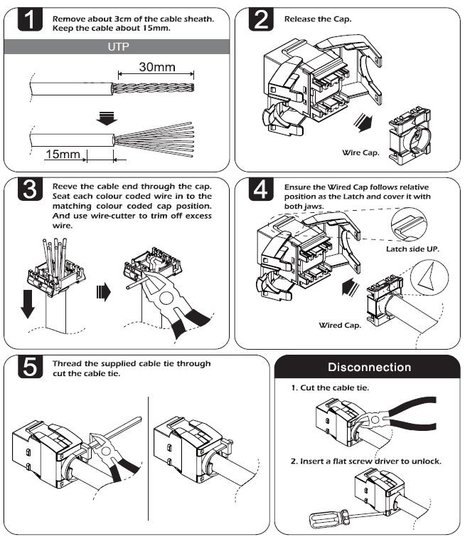 Conector hembra Optilan® UTP RJ45 Cat.6A - Imagen 5