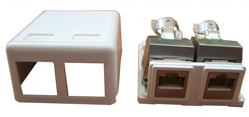 Roseta Optilan® 2 conectores FTP RJ49 Cat.5e