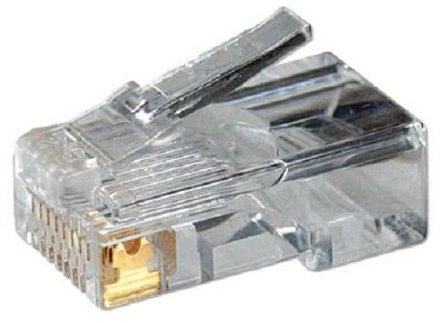 Conector macho Optilan® RJ45 cable flexible Cat.5e caja 100u