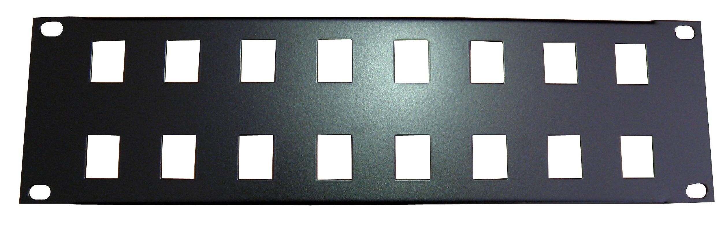Panel vacío 16 ports Optilan 2U para rack 12"